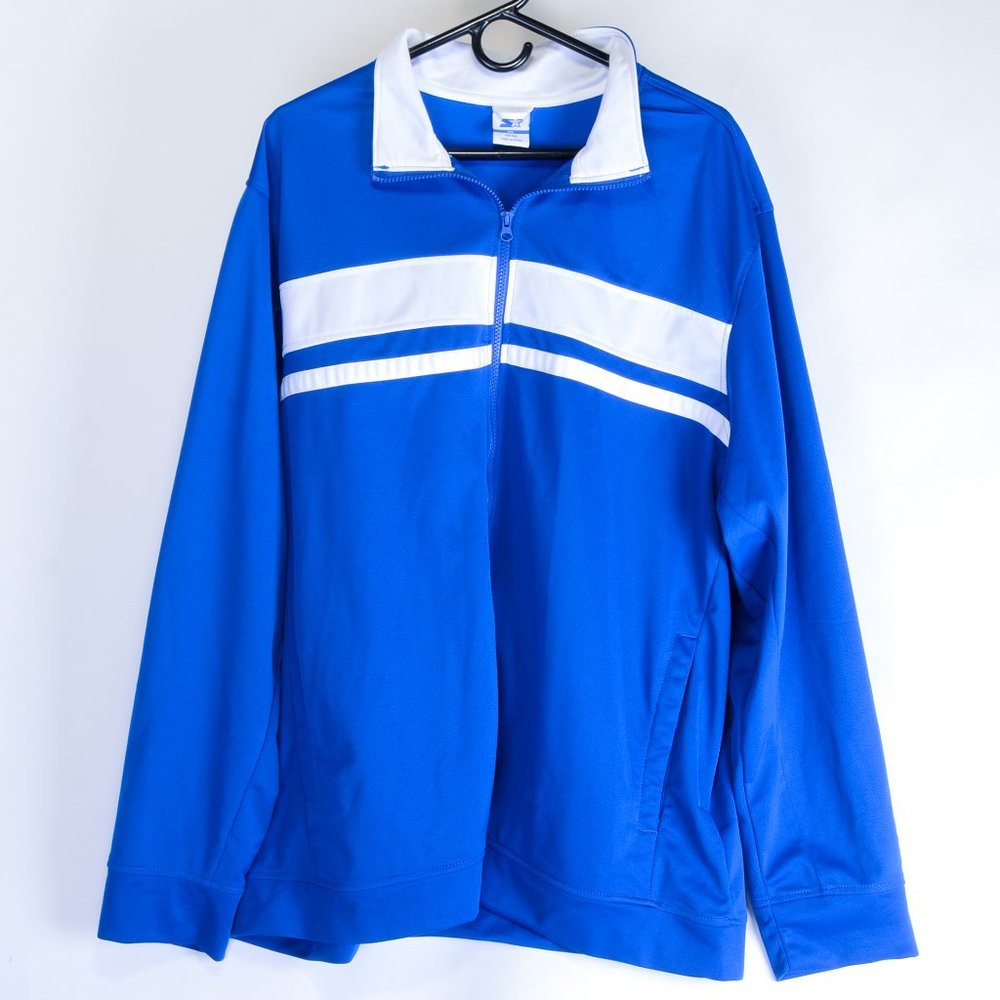 Retro STARTER blue and white track jacket in EUC!